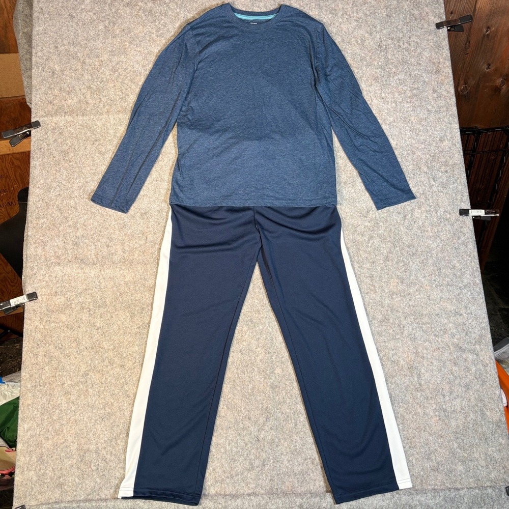 Boys XL 18/20 Blue Track Pants SportTek Long Sleeve Shirt Sonoma Activewear Set